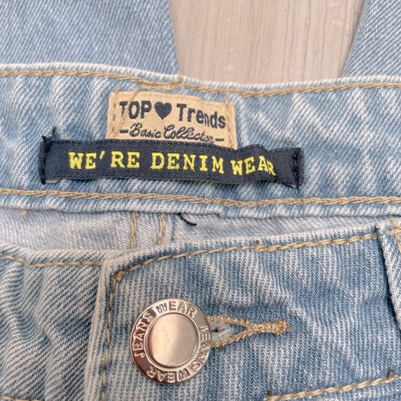 Top Trend Denim wide jeans with a high side slit. Size 36 - Picture 5 of 9